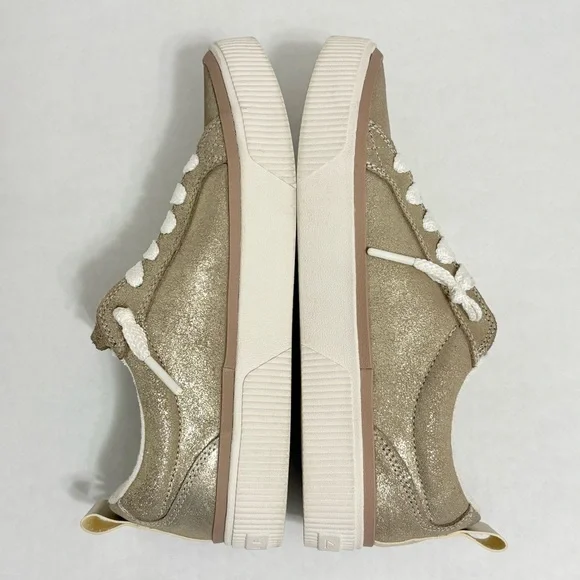 REEF Lay Day Dawn Sneakers Champagne Suede Metallic Gold, Size 9 (EU 40) - Picture 8 of 10